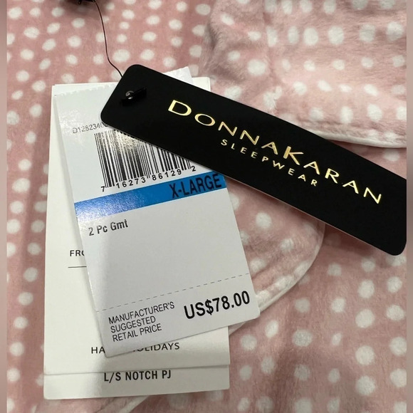 Donna Karen 
Sleepwear 
Size xl 
Blush pink with polka dots - Picture 3 of 5